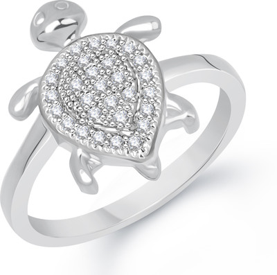 75% OFF on VK Jewels Good-Looking Tortoise Alloy Cubic Zirconia Rhodium Plated Ring
