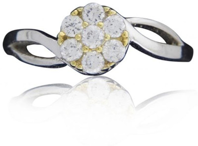 65% OFF on Treta Sterling Silver Cubic Zirconia Ring