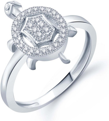 73% OFF on Sukkhi Alloy Cubic Zirconia Rhodium Plated Ring