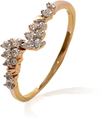 15% OFF on Rakam Yellow Gold Diamond 18K Yellow Gold Plated 18 K Ring