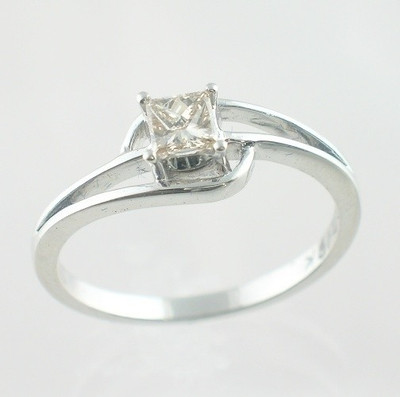 26% OFF on Aaditya Diamonds Solitaire Sterling Silver Diamond Sterling Silver Plated Ring