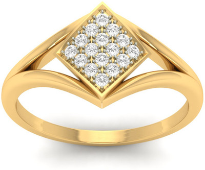 31% OFF on Jewels5 Karre Yellow Gold Diamond Rhodium Plated 18 K Ring 31% OFF on Jewels5 Karre Yellow Gold Diamond Rhodium Plated 18 K Ring