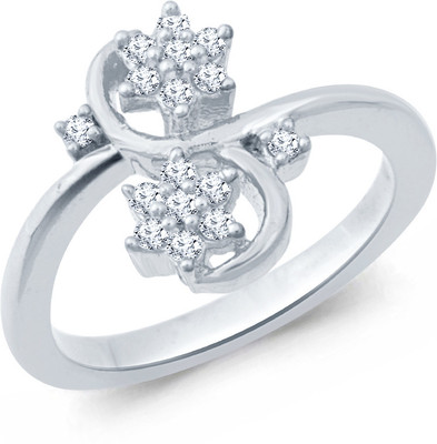 50% OFF on Navvya Sterling Silver Rhodium Plated Ring