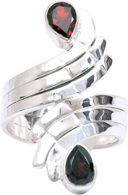 41% OFF on Rubera Silver Garnet Ring