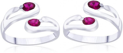 9% OFF on Taraash Pink Cz Sterling Silver Cubic Zirconia Ring