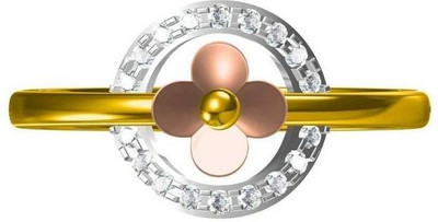 30% OFF on Dhani Rose Gold, White Gold, Yellow Gold Diamond 18 K Ring