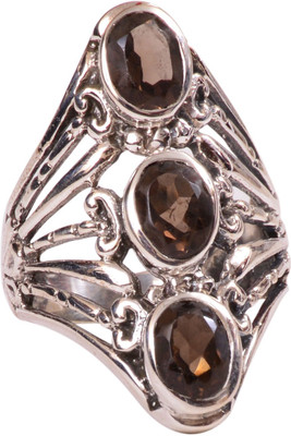 45% OFF on Rubera Silver Quartz Ring