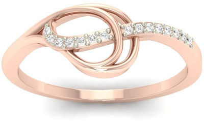 31% OFF on Jewels5 Aster Rose Gold Diamond Rhodium Plated 18 K Ring