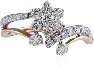 9% OFF on Jisha The Promise Gold Diamond 14 K Ring