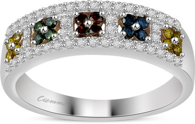 Ciemme 0.51 CT Cocktail Fashion White Gold Diamond 18 K Ring