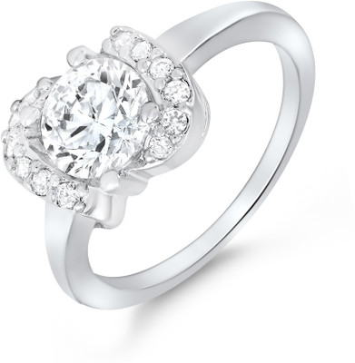 42% OFF on Mahi Love Delight Brass, Alloy Zircon Rhodium Plated Ring