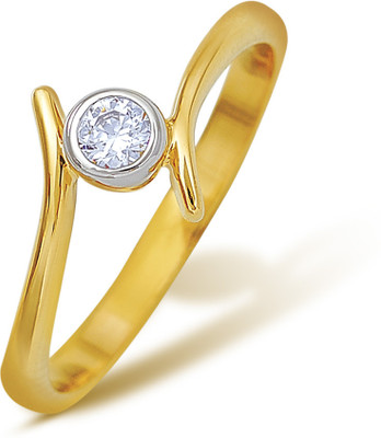 Corona 18k Hallmarked Diamond Yellow Gold 18 K Ring