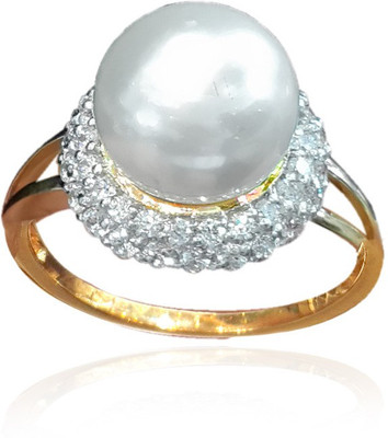 26% OFF on Standard Jeweller Gold Pearl 18 K Ring