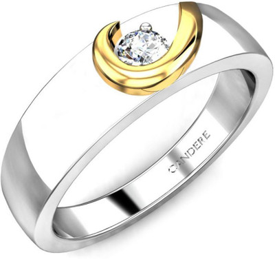30% OFF on Candere Bella White Gold Diamond 14 K Ring