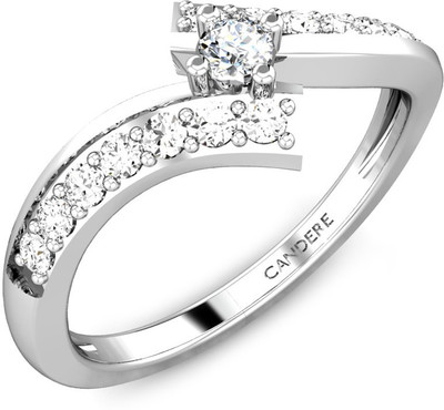 29% OFF on Candere Solitaire Accent Diamond White Gold Rhodium Plated 14 K Ring 29% OFF on Candere Solitaire Accent Diamond White Gold Rhodium Plated 14 K Ring