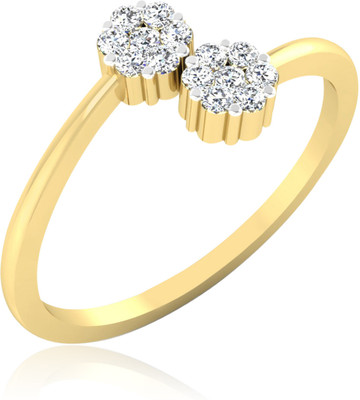 31% OFF on Forevercarat Twin Daisy Gold Diamond 14 K Ring