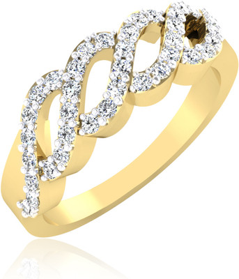 31% OFF on Forevercarat Eternal Twist Gold Diamond 14 K Ring