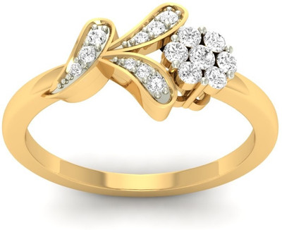 31% OFF on Jewels5 Tanessaa Yellow Gold Cubic Zirconia 18 K Ring