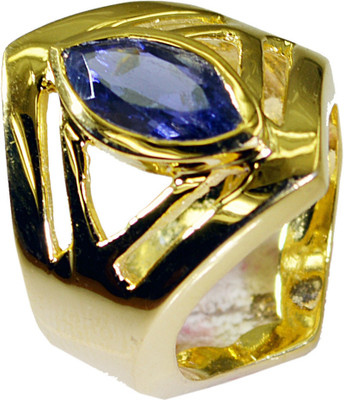 25% OFF on Riyo Winning Iolite Copper Jade 18K Yellow Gold Plated Ring