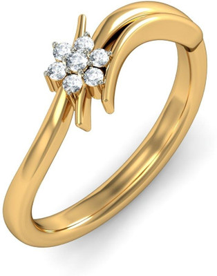 BlueStone The Geltrude Gold Diamond 18K Yellow Gold Plated 18 K Ring