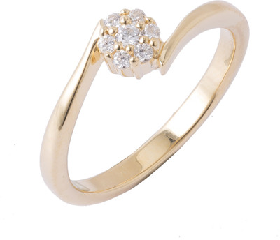 35% OFF on Peora Sterling Silver 18K Yellow Gold Plated Ring