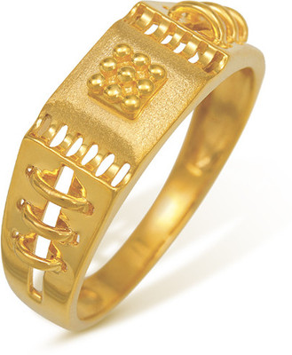 Nishtaa Yellow Gold Cubic Zirconia 22 K Ring