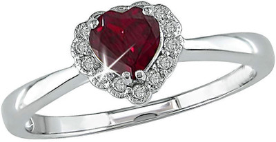35% OFF on Facetzinspire Silver Ruby Sterling Silver Plated Ring 35% OFF on Facetzinspire Silver Ruby Sterling Silver Plated Ring