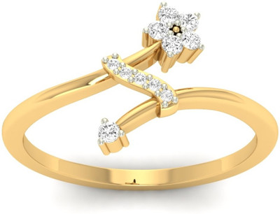 21% OFF on Jewels5 Chysis Gold Diamond 18K Yellow Gold Plated 18 K Ring