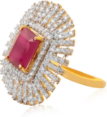 50% OFF on Alysa Copper, Brass Cubic Zirconia, Ruby Rhodium, 18K Yellow Gold Plated Ring 50% OFF on Alysa Copper, Brass Cubic Zirconia, Ruby Rhodium, 18K Yellow Gold Plated Ring