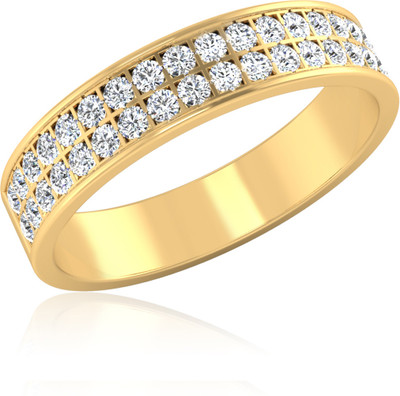 31% OFF on Forevercarat Dazzling Silver Diamond 14K Yellow Gold Plated Ring