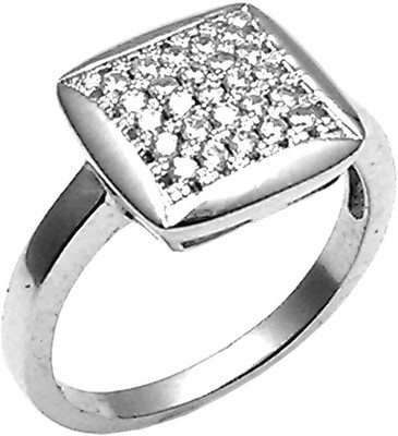 10% OFF on Jewel Craft Silver Cubic Zirconia Rhodium Plated Ring
