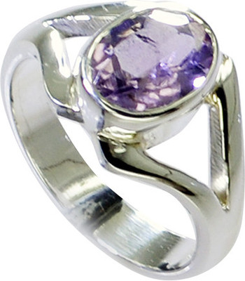 24% OFF on Riyo Glamorous Amethyst Sterling Silver Amethyst Ring