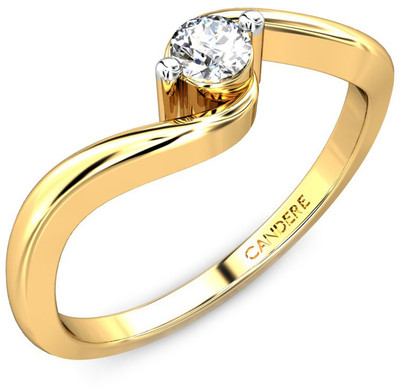 30% OFF on Candere Kamloops Diamond Yellow Gold Rhodium Plated 14 K Ring 30% OFF on Candere Kamloops Diamond Yellow Gold Rhodium Plated 14 K Ring