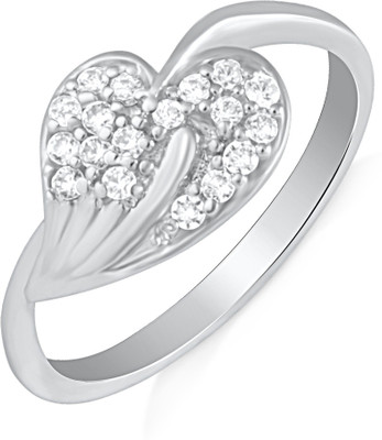 36% OFF on Mahi Splendid Alloy, Brass Cubic Zirconia Rhodium Plated Ring