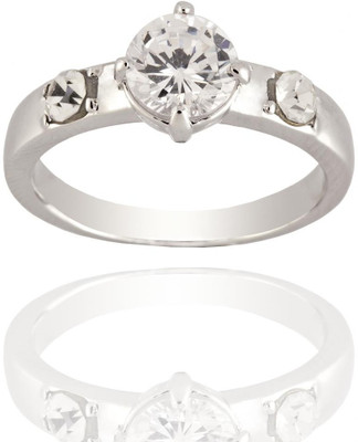 65% OFF on Siyora Designer Brass Cubic Zirconia Rhodium Plated Ring 65% OFF on Siyora Designer Brass Cubic Zirconia Rhodium Plated Ring