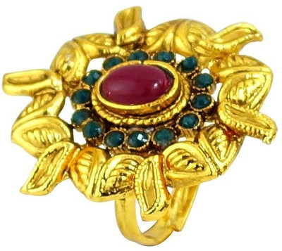 59% OFF on R S Jewels Gold Plated Latest Treand Alloy 22K Yellow Gold Plated Ring
