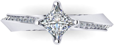 60% OFF on Ziveg Sterling Silver Platinum Plated Ring