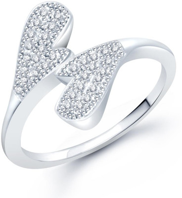74% OFF on Sukkhi Alloy Cubic Zirconia Rhodium Plated Ring