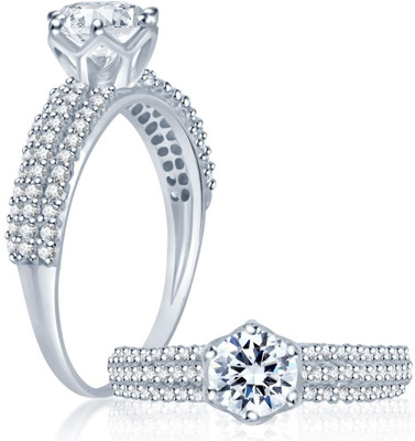 67% OFF on Sukkhi Pretty Alloy Cubic Zirconia Rhodium Plated Ring