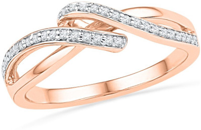 Jpearls Rose Gold Diamond 18K Rose Gold Plated 18 K Ring Jpearls Rose Gold Diamond 18K Rose Gold Plated 18 K Ring
