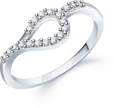 69% OFF on Sukkhi Alluring Alloy Cubic Zirconia Rhodium Plated Ring