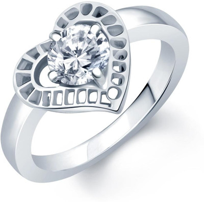 52% OFF on Sukkhi Solitaire Cubic Zirconia Alloy Cubic Zirconia Rhodium Plated Ring