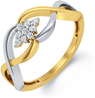 31% OFF on Aamanat Zig Zag Sterling Silver Swarovski Crystal Rhodium Plated Ring