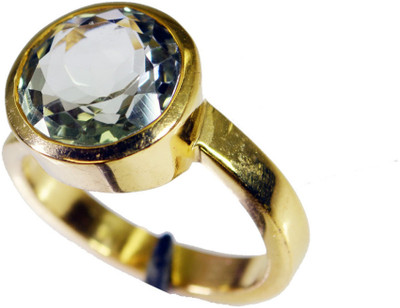 20% OFF on Riyo Excellentstar Green Amethyst Copper Amethyst 18K Yellow Gold Plated Ring