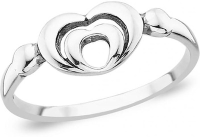 4% OFF on Taraash Double Heart Silver Cubic Zirconia Ring 4% OFF on Taraash Double Heart Silver Cubic Zirconia Ring