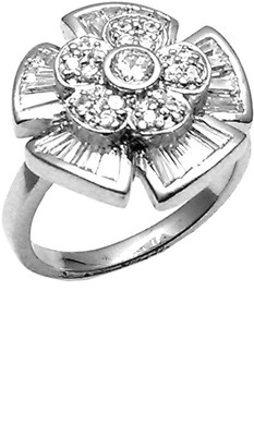 10% OFF on Jewel Craft Silver Cubic Zirconia Rhodium Plated Ring