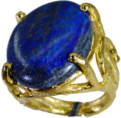 62% OFF on Riyo Appealingstar Lapis Lazuli Copper Lapis Lazuli 18K Yellow Gold Plated Ring