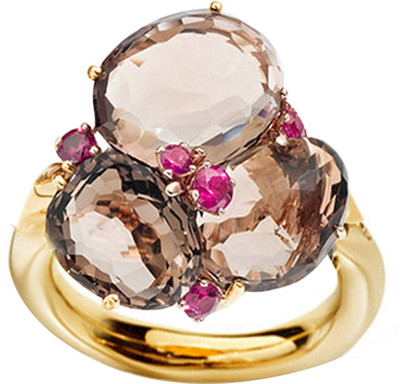 15% OFF on JacknJewel Wind Flower Gold 18K Yellow Gold Plated 18 K Ring