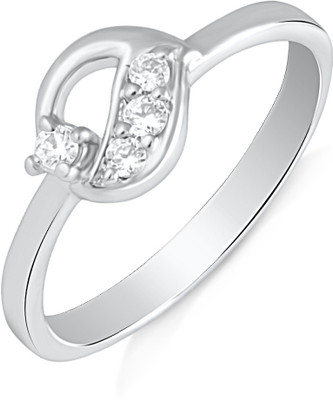 31% OFF on Mahi Splendid Alloy, Brass Cubic Zirconia Rhodium Plated Ring