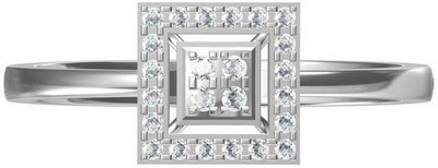 30% OFF on Dhani White Gold Diamond 18 K Ring